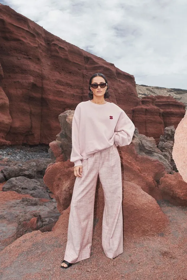 ByBar Broeken Vrouwelijk Benji Twill Pant Casis