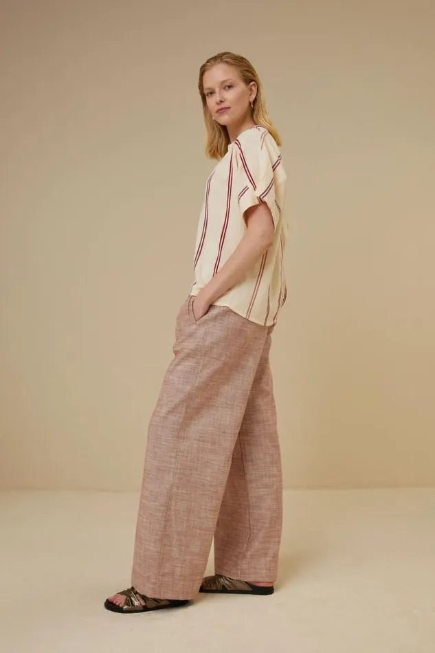 ByBar Broeken Vrouwelijk Benji Twill Pant Casis