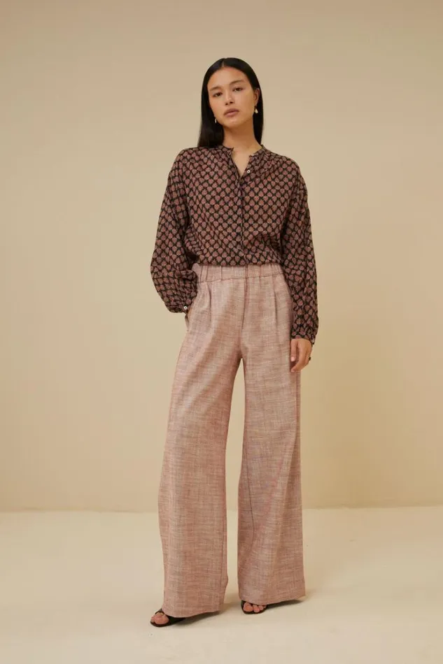 ByBar Broeken Vrouwelijk Benji Twill Pant Casis