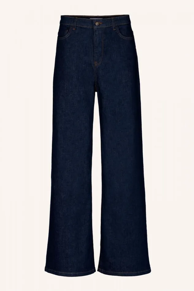 ByBar Broeken Vrouwelijk Lina Pant Dark Denim