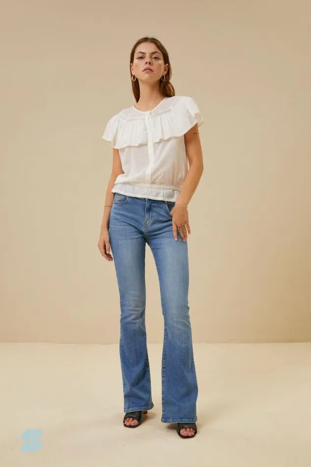 ByBar Broeken Vrouwelijk Maxime Denim Pant Denim