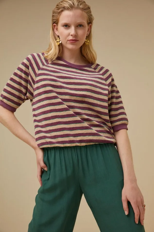 ByBar Broeken Vrouwelijk Robyn Viscose Pant Deep Green