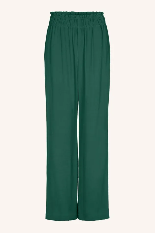 ByBar Broeken Vrouwelijk Robyn Viscose Pant Deep Green