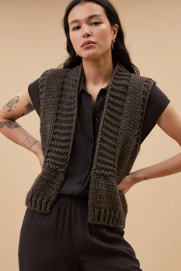 ByBar Broeken Vrouwelijk Robyn Viscose Pants Cafe Noir ByBar Broeken Vrouwelijk Robyn Viscose Pants Cafe Noir
