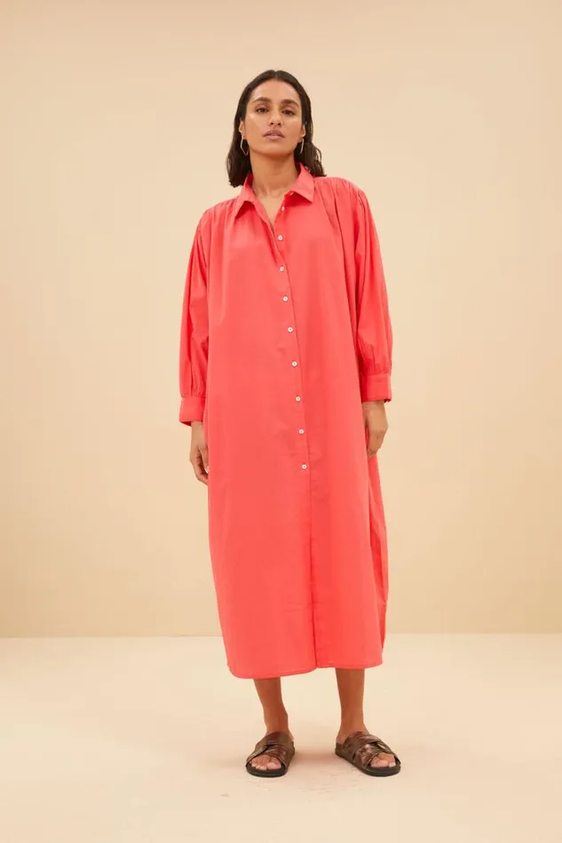 ByBar Jurken Vrouwelijk Shirt Dress PoppyRed