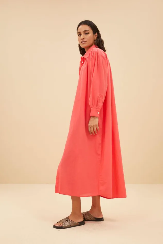 ByBar Jurken Vrouwelijk Shirt Dress PoppyRed