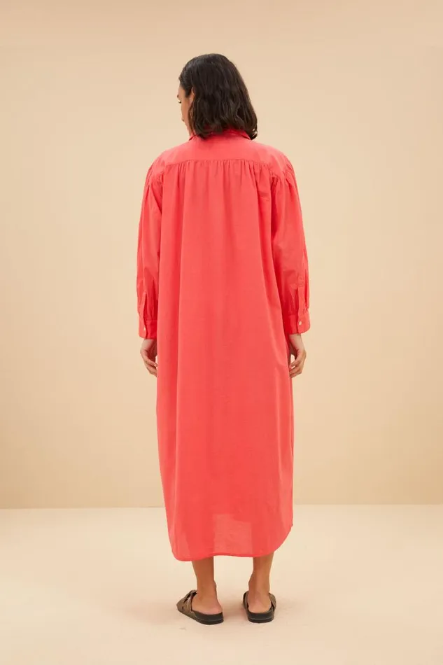 ByBar Jurken Vrouwelijk Shirt Dress PoppyRed