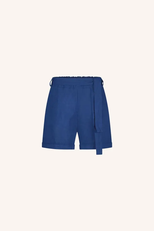 ByBar Shorts Vrouwelijk June Linen Shorts Kingsblue ByBar Shorts Vrouwelijk June Linen Shorts Kingsblue