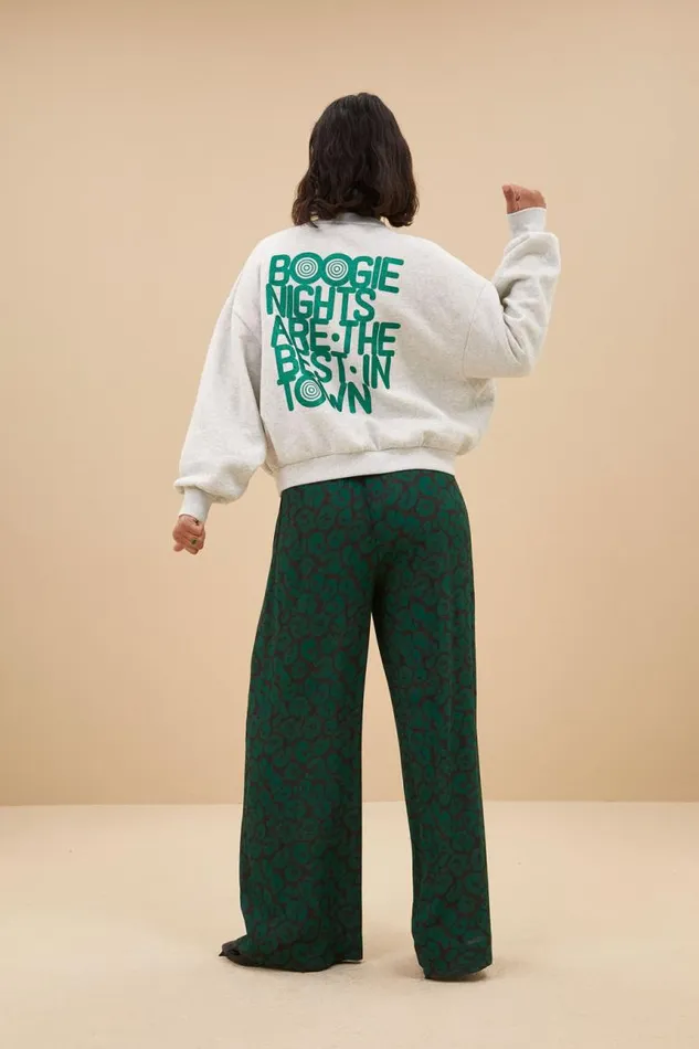 ByBar Sweaters Vrouwelijk Bibi Boogie Nights Sweater Light Grey Melee