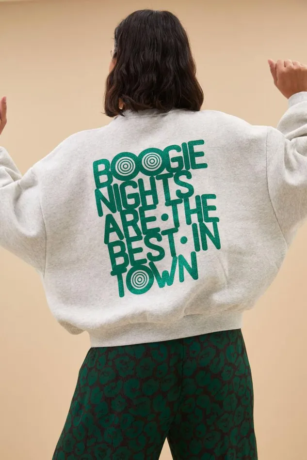 ByBar Sweaters Vrouwelijk Bibi Boogie Nights Sweater Light Grey Melee ByBar Sweaters Vrouwelijk Bibi Boogie Nights Sweater Light Grey Melee
