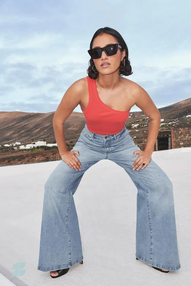 ByBar Tops and Shirts Vrouwelijk Charly One Shoulder Top PoppyRed