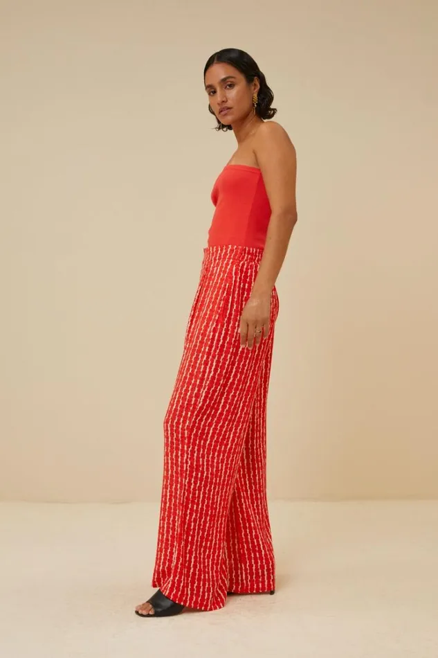 ByBar Tops and Shirts Vrouwelijk Charly One Shoulder Top PoppyRed