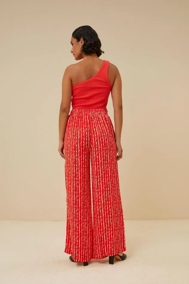 ByBar Tops and Shirts Vrouwelijk Charly One Shoulder Top PoppyRed