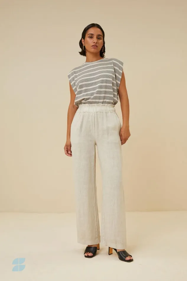 ByBar Tops and Shirts Vrouwelijk Diede Nautic Stripe Top Midnight