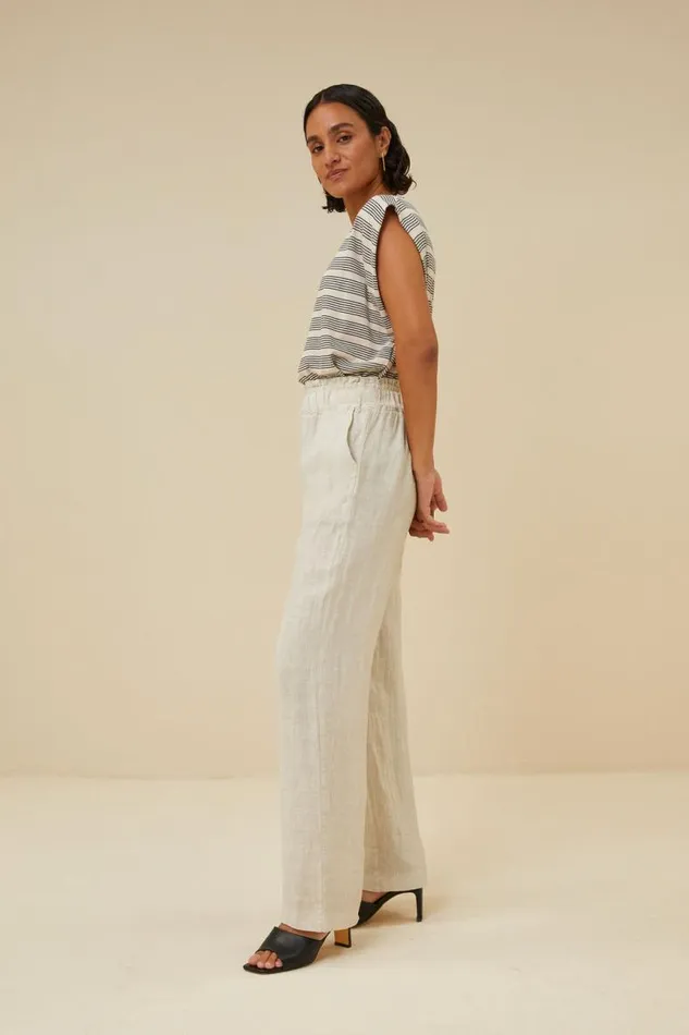 ByBar Tops and Shirts Vrouwelijk Diede Nautic Stripe Top Midnight ByBar Tops and Shirts Vrouwelijk Diede Nautic Stripe Top Midnight