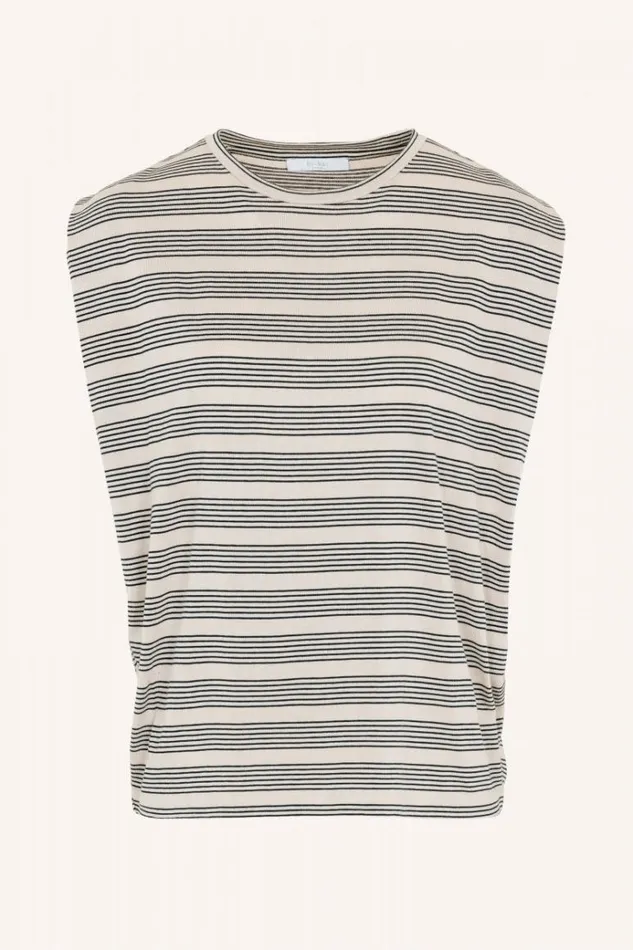 ByBar Tops and Shirts Vrouwelijk Diede Nautic Stripe Top Midnight ByBar Tops and Shirts Vrouwelijk Diede Nautic Stripe Top Midnight