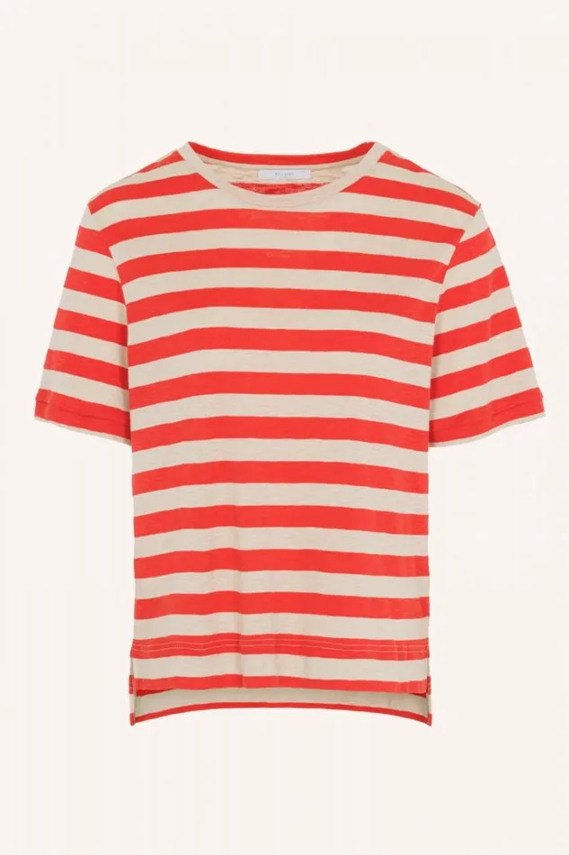 ByBar Tops and Shirts Vrouwelijk Hope Big Stripe Top PoppyRed ByBar Tops and Shirts Vrouwelijk Hope Big Stripe Top PoppyRed