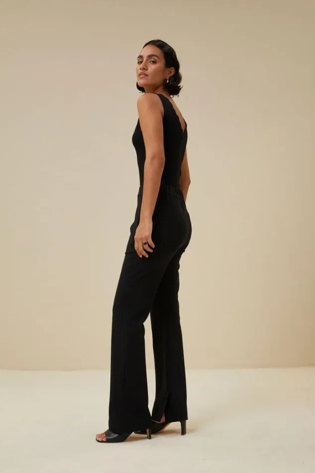 ByBar Tops and Shirts Vrouwelijk Lace Singlet Black ByBar Tops and Shirts Vrouwelijk Lace Singlet Black