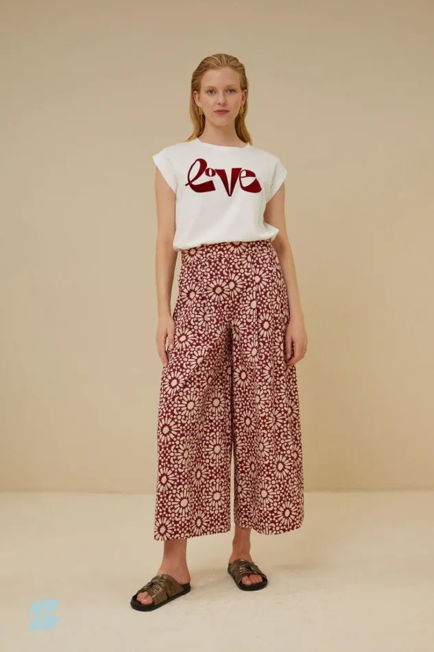 ByBar Tops and Shirts Vrouwelijk Thelma Love Top Off White