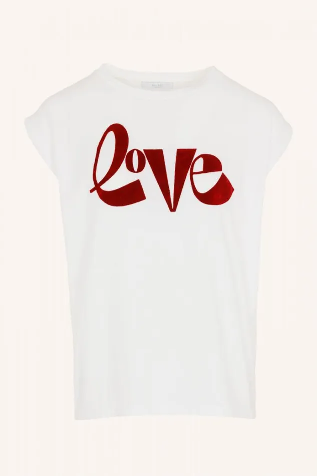 ByBar Tops and Shirts Vrouwelijk Thelma Love Top Off White
