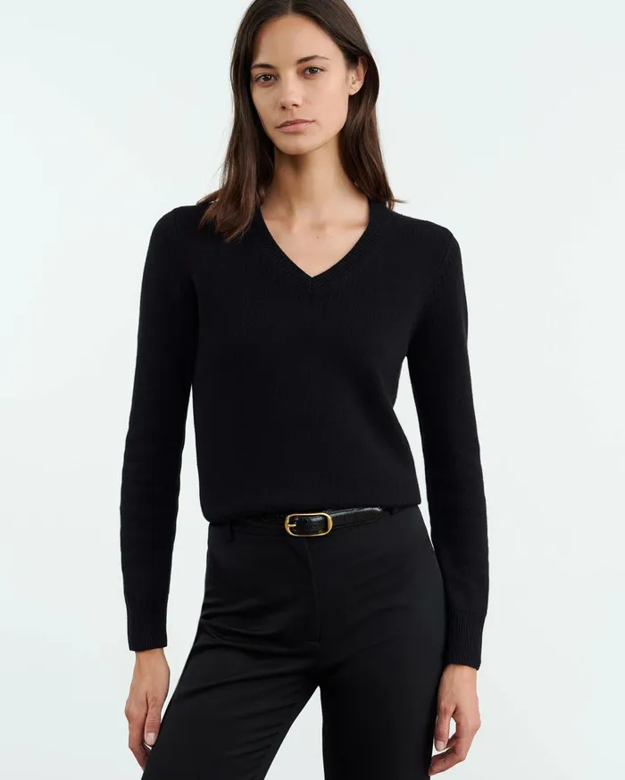 CAMELIA CASHMERE SWEATER Dark Navy Women Nili Lotan Knits and Sweaters