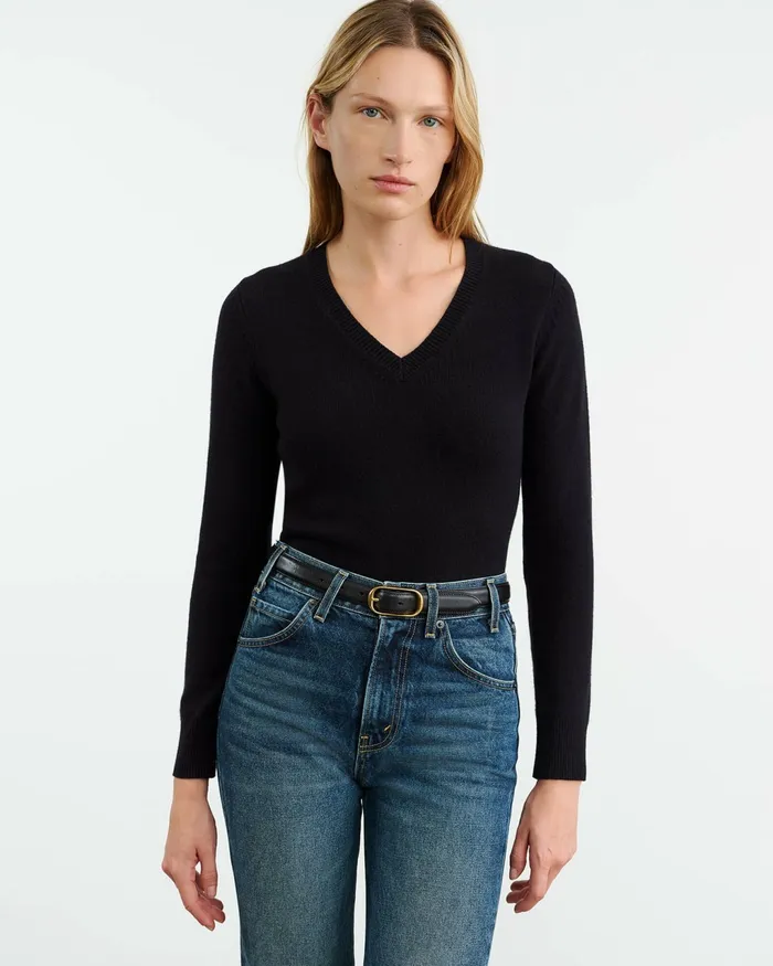 CAMELIA CASHMERE SWEATER Dark Navy Women Nili Lotan Knits and Sweaters