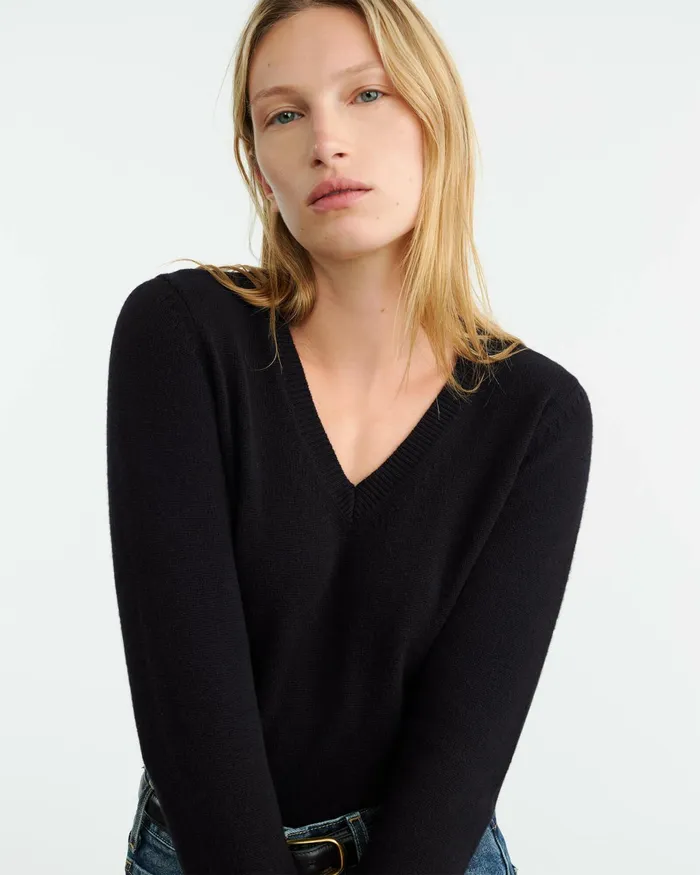 CAMELIA CASHMERE SWEATER Dark Navy Women Nili Lotan Knits and Sweaters