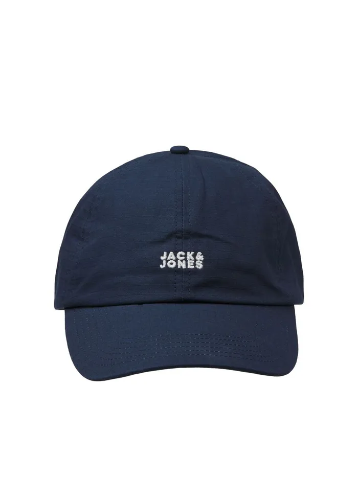 Caps JACK and JONES Mens LOGO EMBROIDERY DAD CAP Blue Navy Blazer