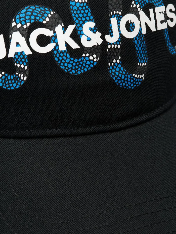 Caps JACK and JONES Mens SNAKE CAP Black Black