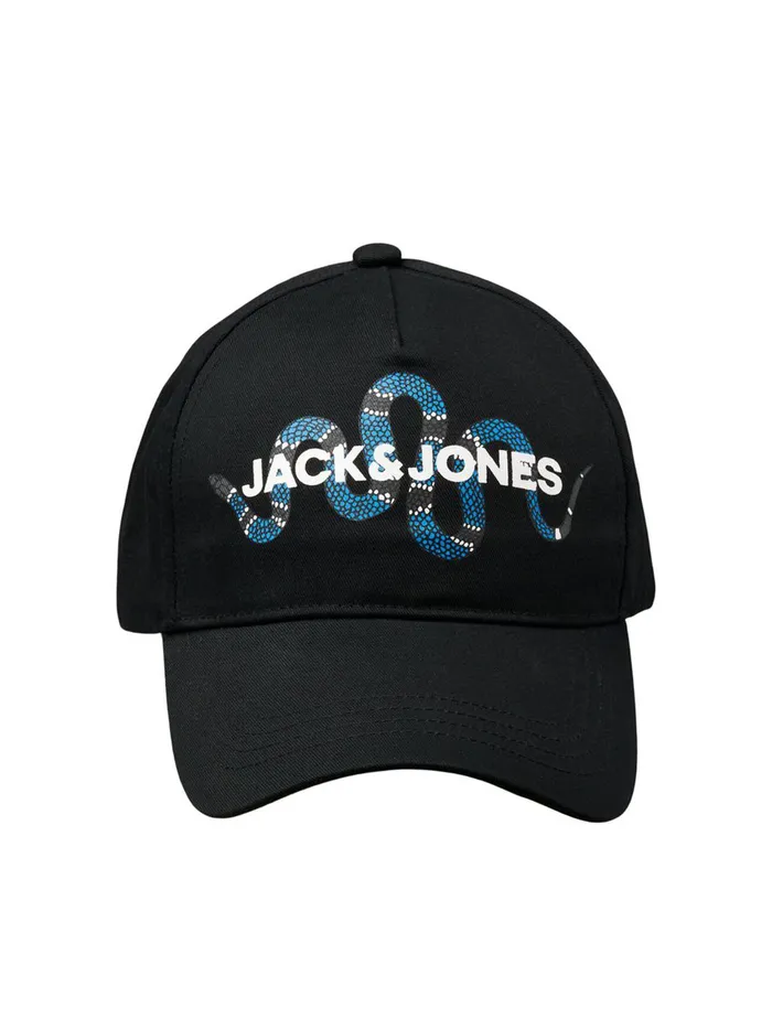Caps JACK and JONES Mens SNAKE CAP Black Black