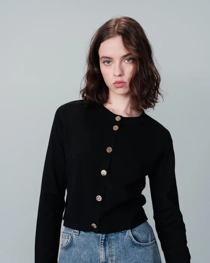 CARDIGAN NOIR NABEL Shop Grace and Mila Cardigans