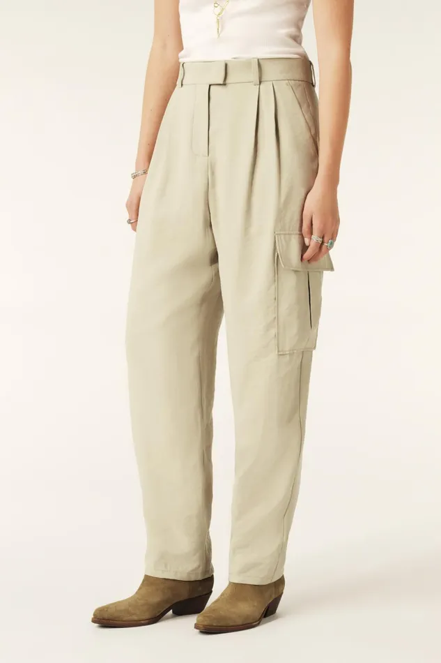 CargoStyle Pants Loik Beige Women Baandsh Pants and Jeans