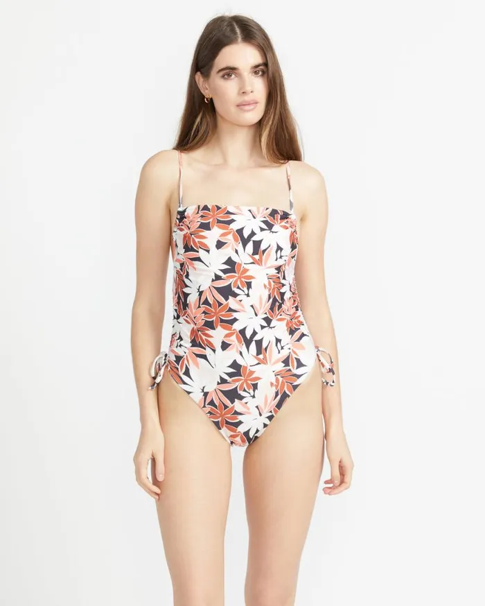 Check Mate One Piece Swimsuit 8211 Electric Coral Womens Volcom OnePieces