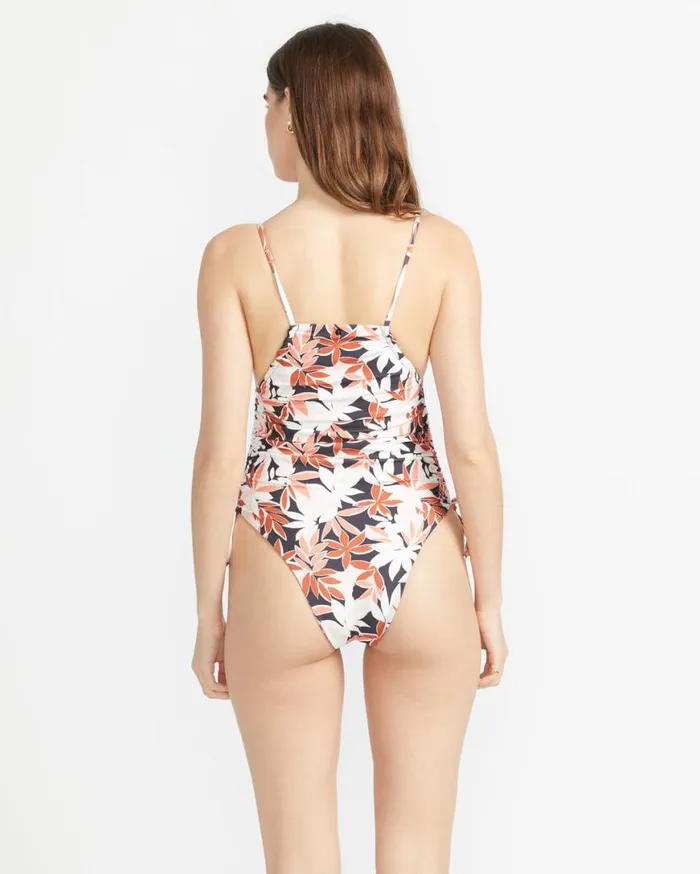 Check Mate One Piece Swimsuit 8211 Electric Coral Womens Volcom OnePieces