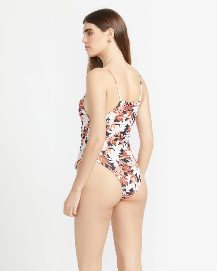 Check Mate One Piece Swimsuit 8211 Electric Coral Womens Volcom OnePieces