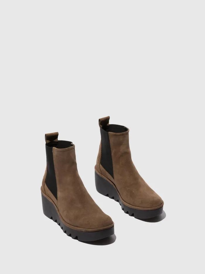 Chelsea Ankle Boots BAGU233FLY OILSUEDE TAUPE Women Fly London Ankle Boots