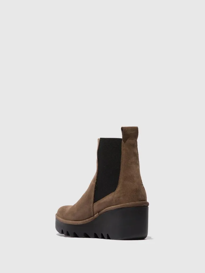 Chelsea Ankle Boots BAGU233FLY OILSUEDE TAUPE Women Fly London Ankle Boots