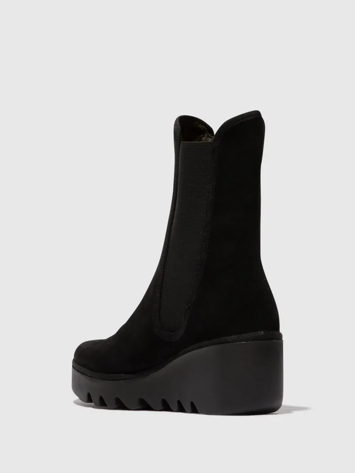 Chelsea Ankle Boots BYRO395FLY BLACK Women Fly London Ankle Boots