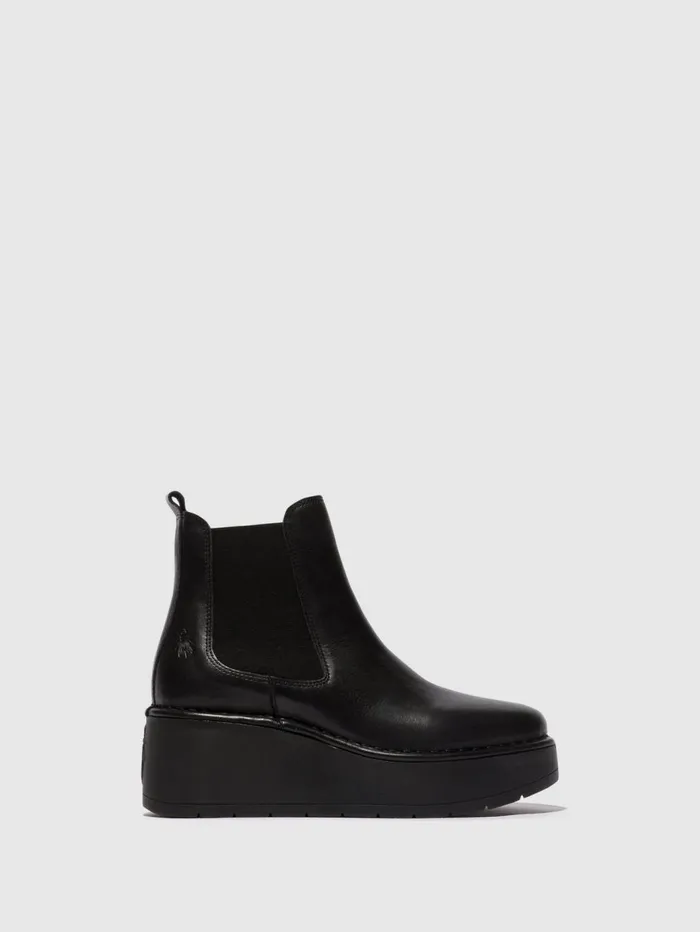 Chelsea Ankle Boots HAMA238FLY BLACK Women Fly London Ankle Boots
