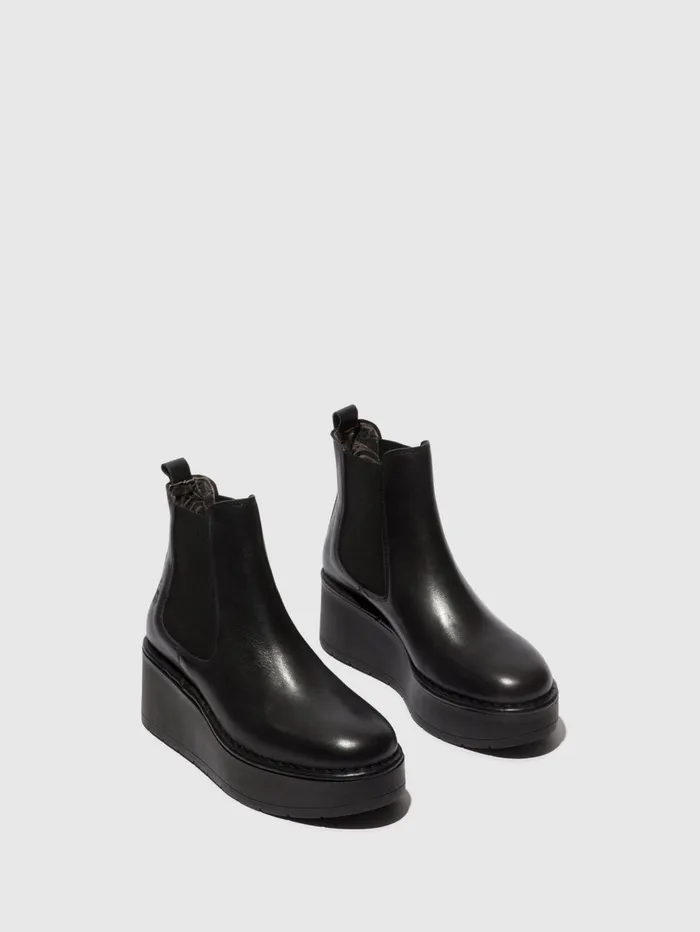 Chelsea Ankle Boots HAMA238FLY BLACK Women Fly London Ankle Boots