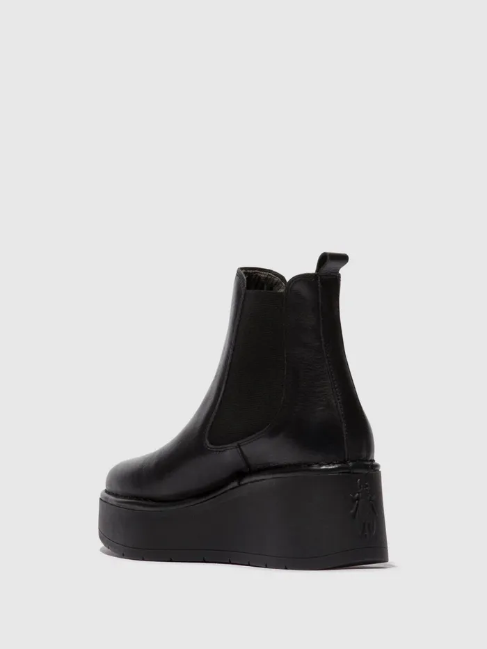 Chelsea Ankle Boots HAMA238FLY BLACK Women Fly London Ankle Boots