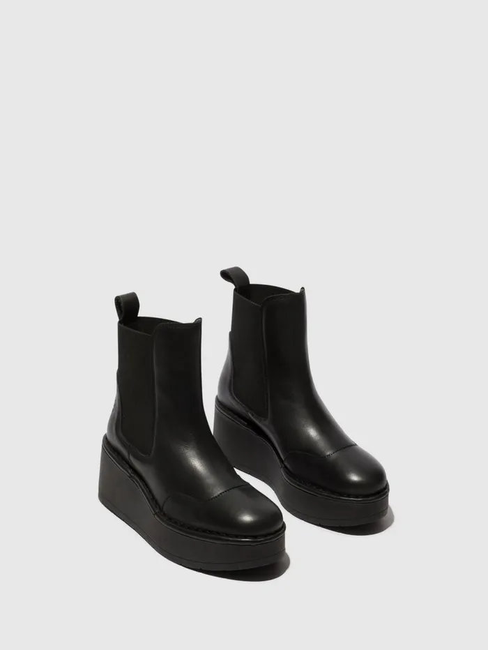 Chelsea Ankle Boots HARY256FLY BLACK Women Fly London Ankle Boots