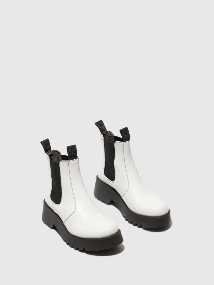 Chelsea Ankle Boots MEDI789FLY RUG OFFWHITE Women Fly London Ankle Boots