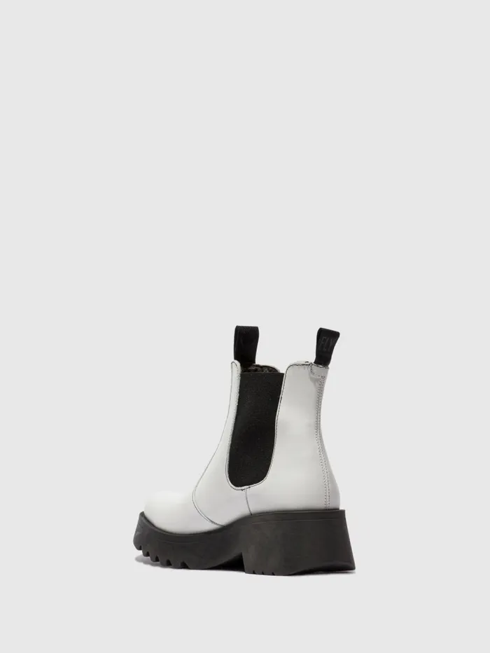 Chelsea Ankle Boots MEDI789FLY RUG OFFWHITE Women Fly London Ankle Boots