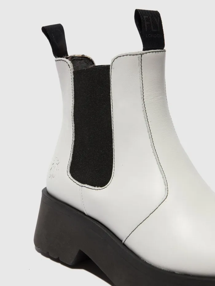 Chelsea Ankle Boots MEDI789FLY RUG OFFWHITE Women Fly London Ankle Boots