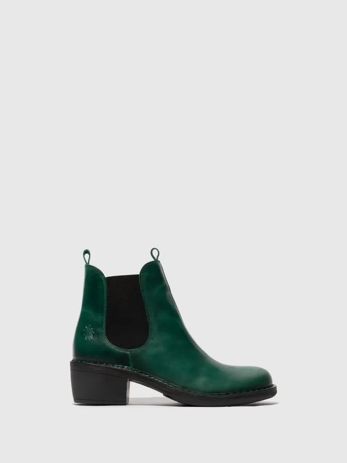 Chelsea Ankle Boots MEME030FLY SHAMROCK GREEN Women Fly London Ankle Boots