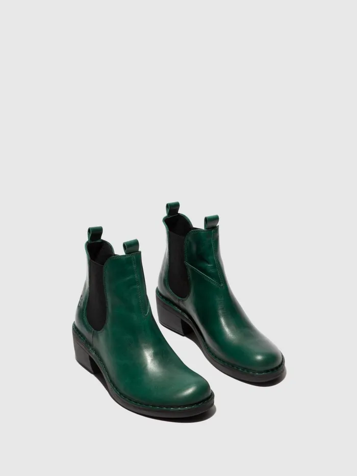 Chelsea Ankle Boots MEME030FLY SHAMROCK GREEN Women Fly London Ankle Boots
