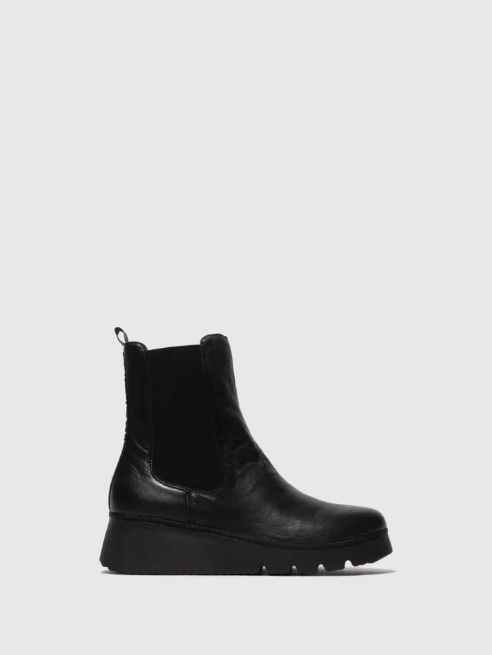 Chelsea Ankle Boots PATY405FLY BLACK Women Fly London Ankle Boots