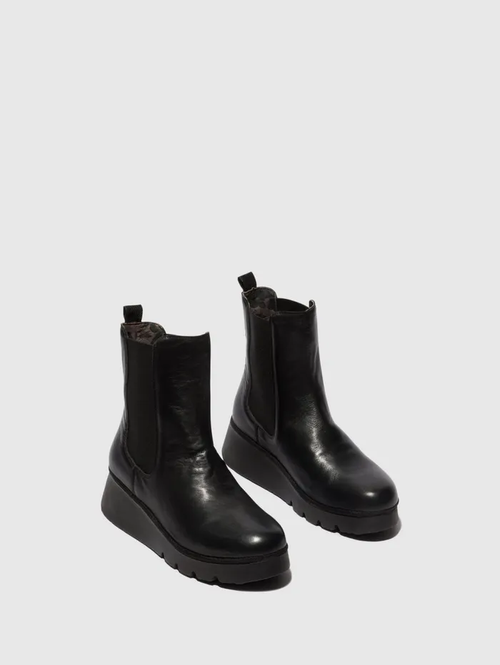 Chelsea Ankle Boots PATY405FLY BLACK Women Fly London Ankle Boots