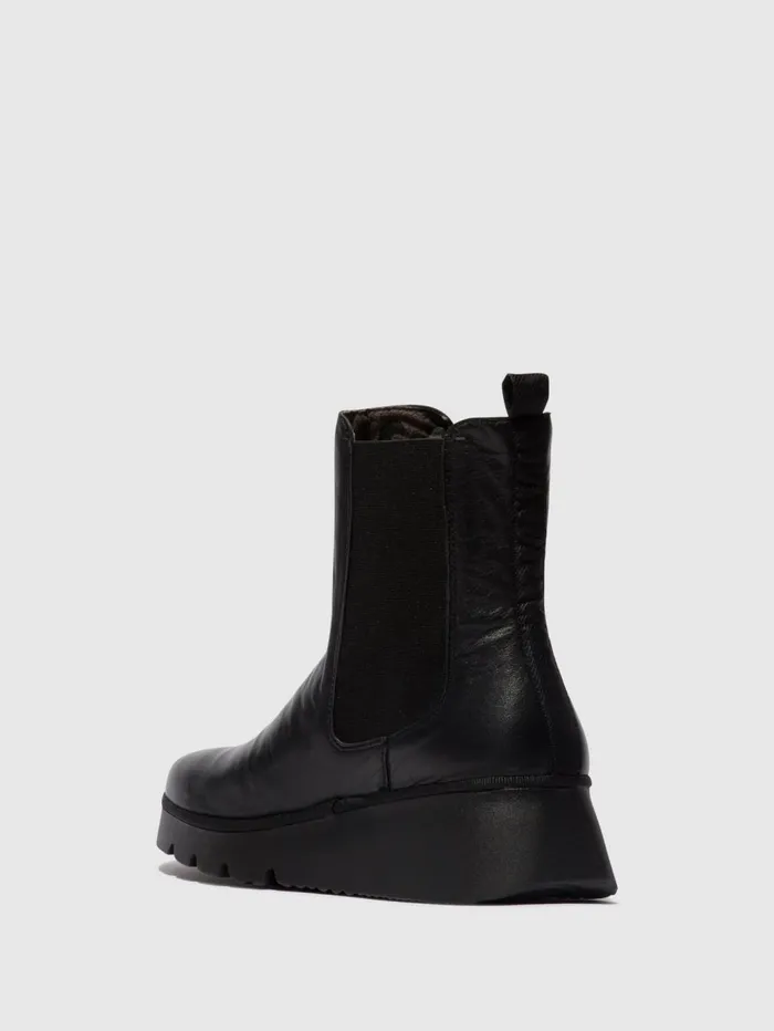 Chelsea Ankle Boots PATY405FLY BLACK Women Fly London Ankle Boots